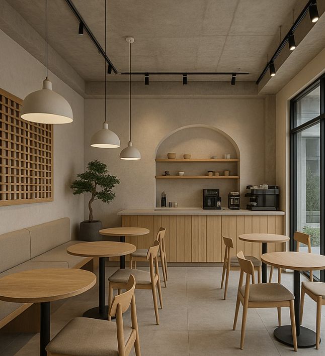 Minimalist Café Interior